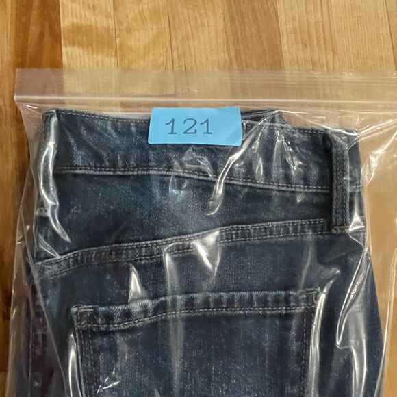 Old Navy Denim Skirt Secret Slim Pockets Raw Hem Women’s Sz 6 New - Picture 10 of 10